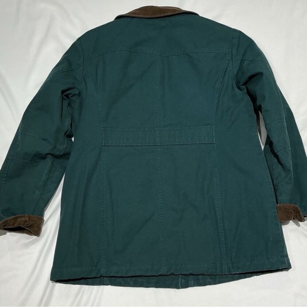 Women’s LL bean Adirondack Chore Barn Coat Jacket Size Small Teal w/Thinsulate - Picture 2 of 6